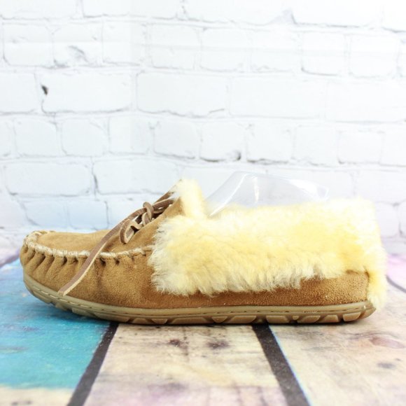L.L. Bean Shoes - LL BEAN Lined Wicked Good Moccasins Slippers Sz 8